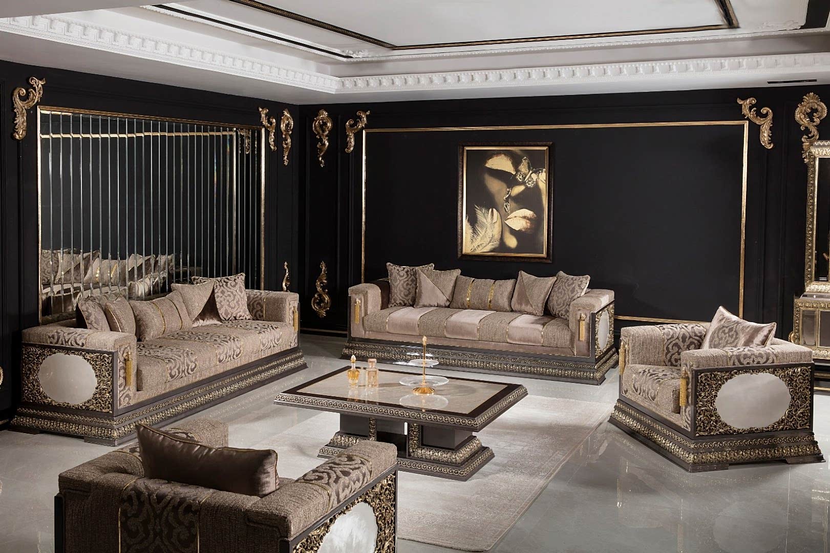 Emirgan Classic Sofa Set